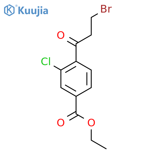 Ethyl 4-(3-bromopropanoyl)-3-chlorobenzoate structure
