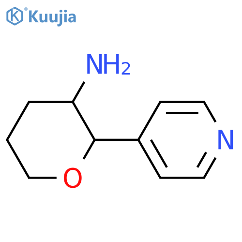 2H-Pyran-3-amine, tetrahydro-2-(4-pyridinyl)- structure