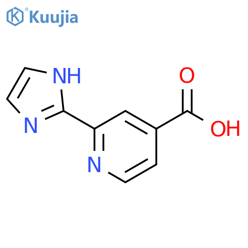 4-Pyridinecarboxylic acid, 2-(1H-imidazol-2-yl)- structure