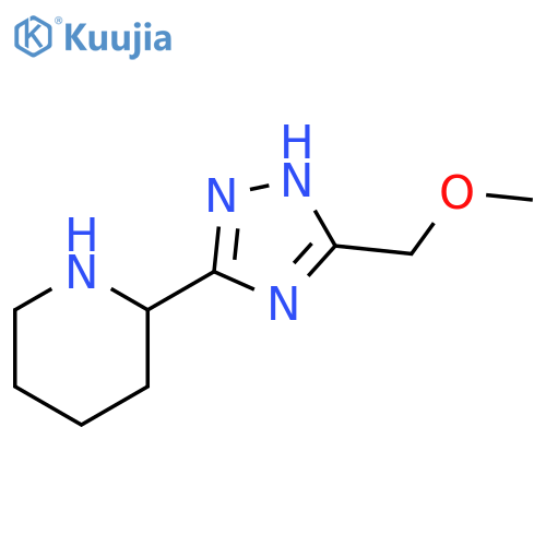 Piperidine, 2-[5-(methoxymethyl)-1H-1,2,4-triazol-3-yl]- structure