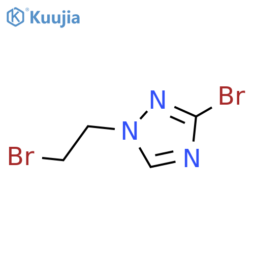 1H-1,2,4-Triazole, 3-bromo-1-(2-bromoethyl)- structure