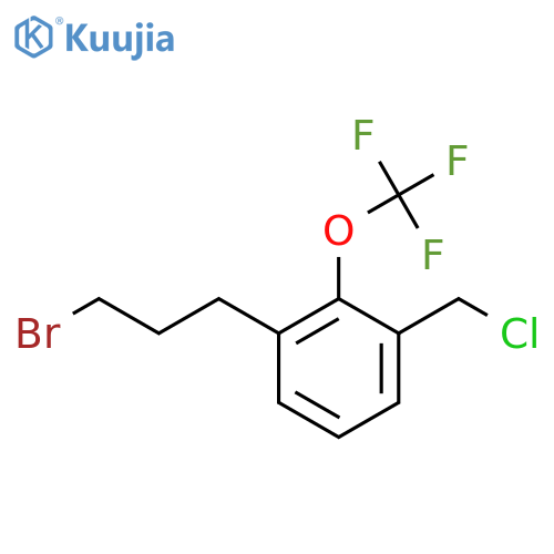 3-(3-Bromopropyl)-2-(trifluoromethoxy)benzyl chloride structure