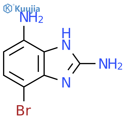 4-Bromo-2,7-diamino-1H-benzimidazole structure