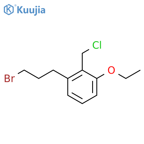 2-(3-Bromopropyl)-6-ethoxybenzyl chloride structure