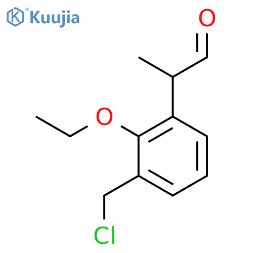 3-(Chloromethyl)-2-ethoxyphenylpropanal structure