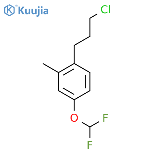 2-(3-Chloropropyl)-5-(difluoromethoxy)toluene structure