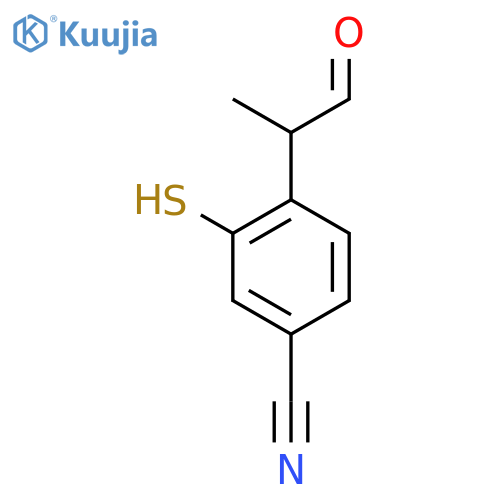 4-Cyano-2-mercaptophenylpropanal structure
