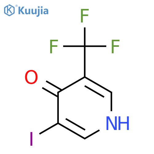 4-Hydroxy-3-iodo-5-(trifluoromethyl)pyridine structure