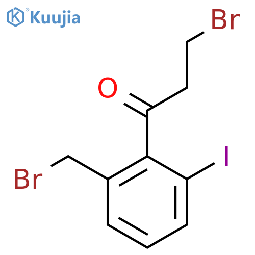3-Bromo-1-(2-(bromomethyl)-6-iodophenyl)propan-1-one structure