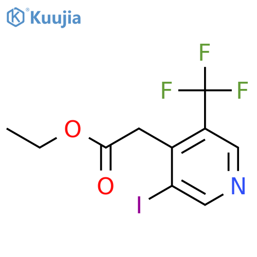 Ethyl 3-iodo-5-(trifluoromethyl)pyridine-4-acetate structure