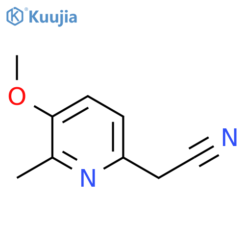 3-Methoxy-2-methylpyridine-6-acetonitrile structure