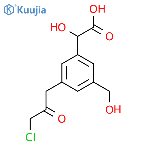 3-(3-Chloro-2-oxopropyl)-5-(hydroxymethyl)mandelic acid structure