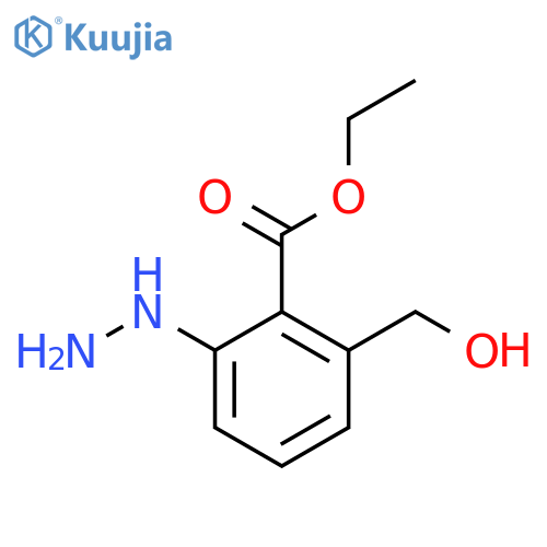 Ethyl 2-hydrazinyl-6-(hydroxymethyl)benzoate structure