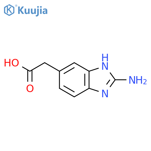 2-Amino-1H-benzimidazole-5-acetic acid structure