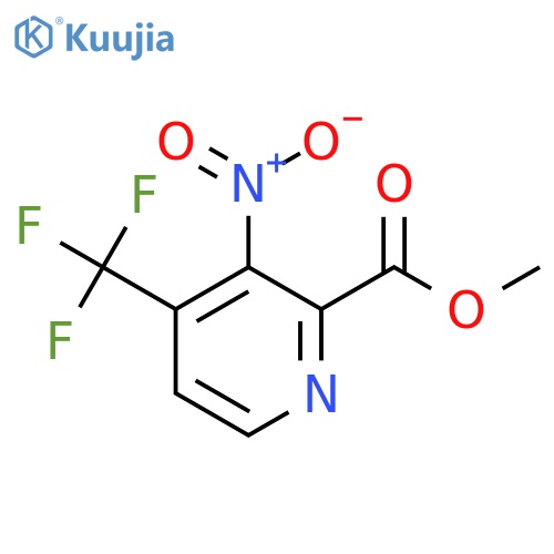 Methyl 3-nitro-4-(trifluoromethyl)picolinate structure