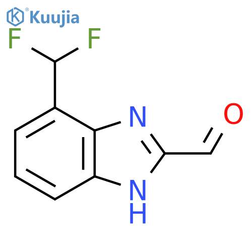 7-Difluoromethyl-2-formyl-1H-benzimidazole structure