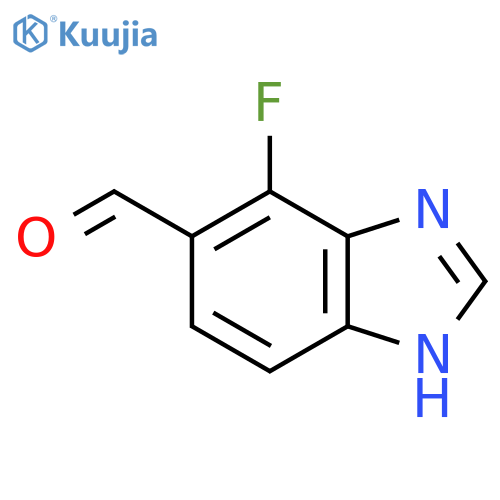 7-Fluoro-6-formyl-1H-benzimidazole structure