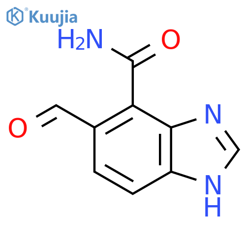 6-Formyl-1H-benzimidazole-7-carboxamide structure