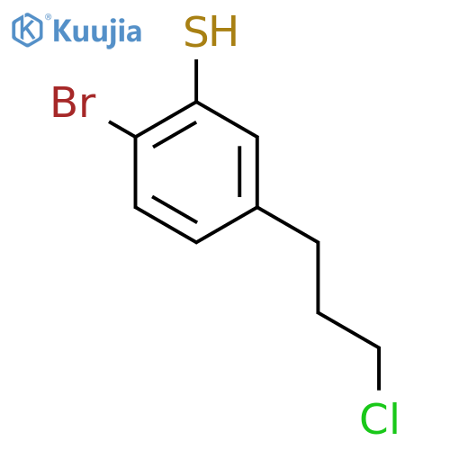 2-Bromo-5-(3-chloropropyl)thiophenol structure