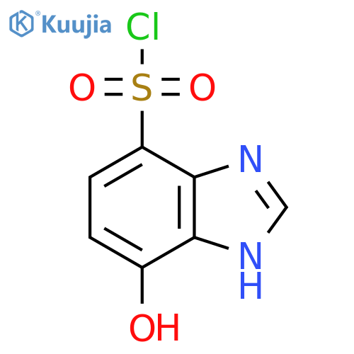 4-Hydroxy-1H-benzimidazole-7-sulfonyl chloride structure