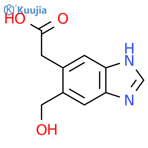 5-Hydroxymethyl-1H-benzimidazole-6-acetic acid structure