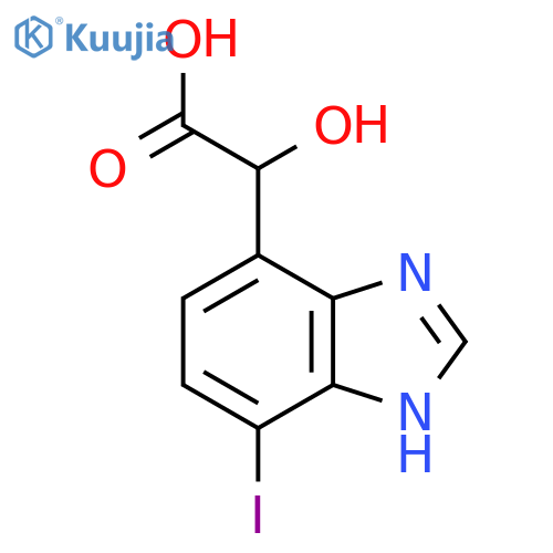 2-(4-Iodo-1H-benzo[d]imidazol-7-yl)-2-hydroxyacetic acid structure