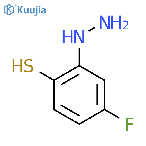 5-Fluoro-2-mercaptophenylhydrazine structure