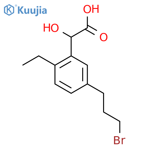 5-(3-Bromopropyl)-2-ethylmandelic acid structure