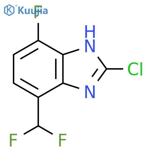 2-Chloro-4-difluoromethyl-7-fluoro-1H-benzimidazole structure