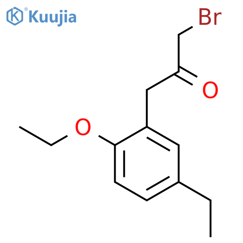 1-Bromo-3-(2-ethoxy-5-ethylphenyl)propan-2-one structure