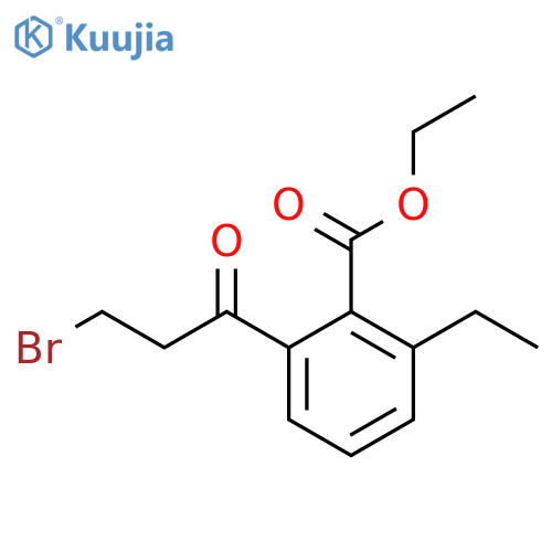 Ethyl 2-(3-bromopropanoyl)-6-ethylbenzoate structure