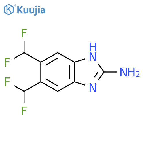 2-Amino-5,6-bis(difluoromethyl)-1H-benzimidazole structure