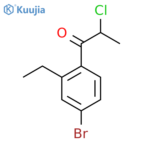 1-(4-Bromo-2-ethylphenyl)-2-chloropropan-1-one structure