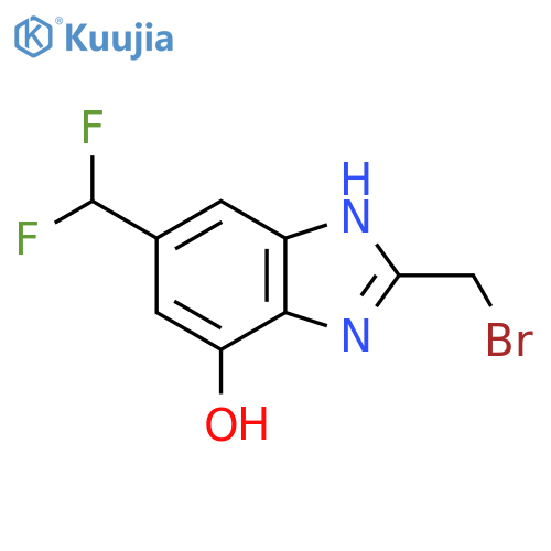 2-Bromomethyl-5-difluoromethyl-7-hydroxy-1H-benzimidazole structure
