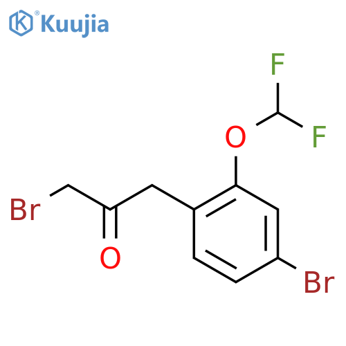 1-Bromo-3-(4-bromo-2-(difluoromethoxy)phenyl)propan-2-one structure