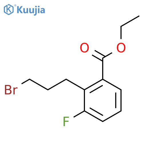 Ethyl 2-(3-bromopropyl)-3-fluorobenzoate structure