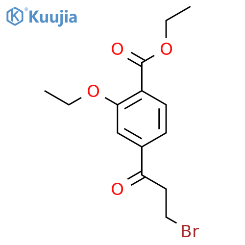 Ethyl 4-(3-bromopropanoyl)-2-ethoxybenzoate structure