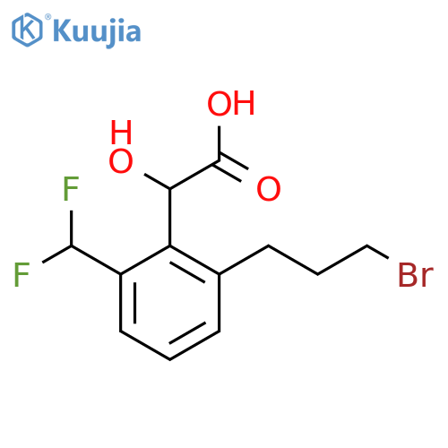 2-(3-Bromopropyl)-6-(difluoromethyl)mandelic acid structure