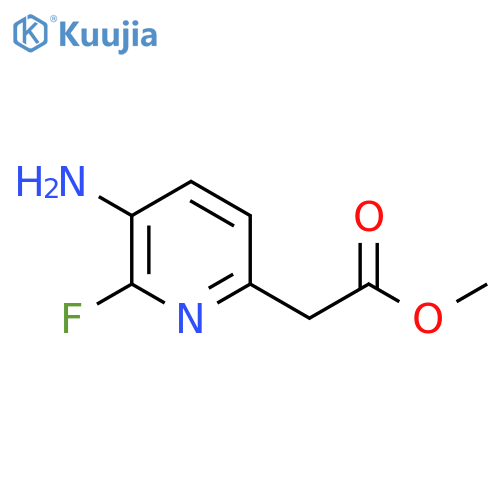 Methyl 3-amino-2-fluoropyridine-6-acetate structure