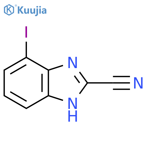 2-Cyano-4-iodo-1H-benzimidazole structure
