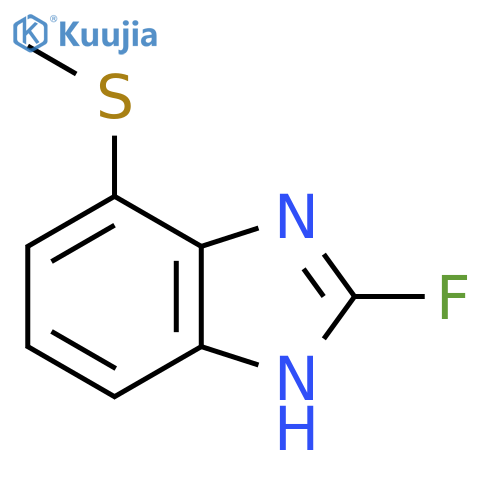 2-Fluoro-4-methylthio-1H-benzimidazole structure