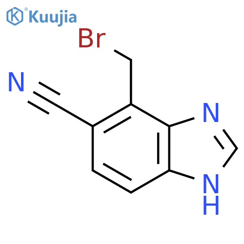 4-Bromomethyl-5-cyano-1H-benzimidazole structure