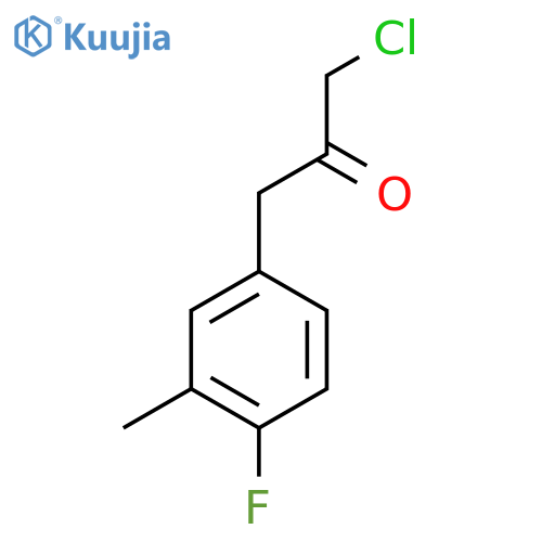 1-Chloro-3-(4-fluoro-3-methylphenyl)propan-2-one structure