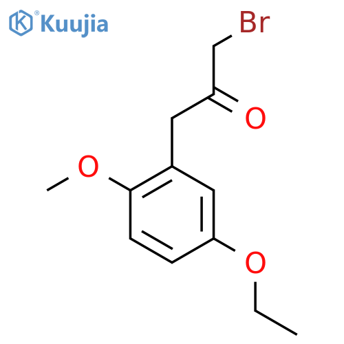 1-Bromo-3-(5-ethoxy-2-methoxyphenyl)propan-2-one structure