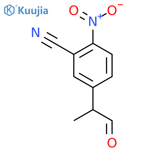 3-Cyano-4-nitrophenylpropanal structure
