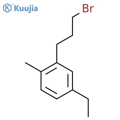 2-(3-Bromopropyl)-4-ethyltoluene structure