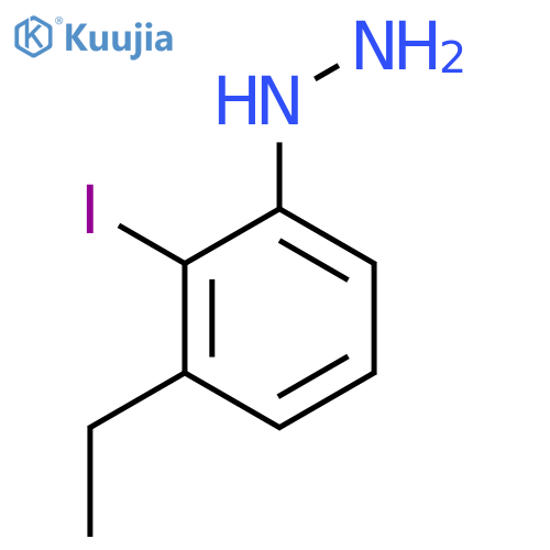 3-Ethyl-2-iodophenylhydrazine structure