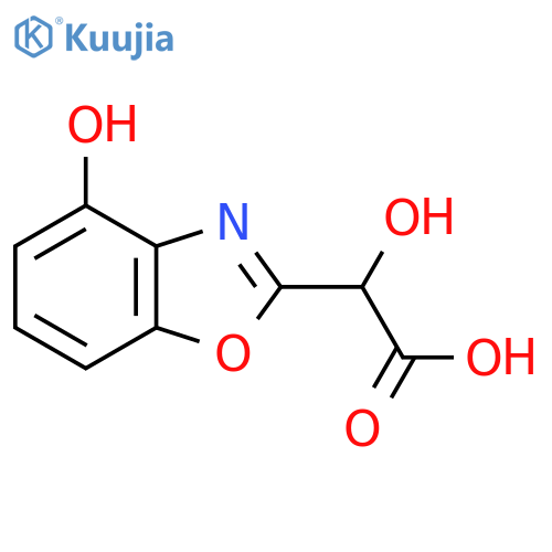 2-(Carboxy(hydroxy)methyl)-4-hydroxybenzo[d]oxazole structure
