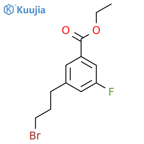 Ethyl 3-(3-bromopropyl)-5-fluorobenzoate structure