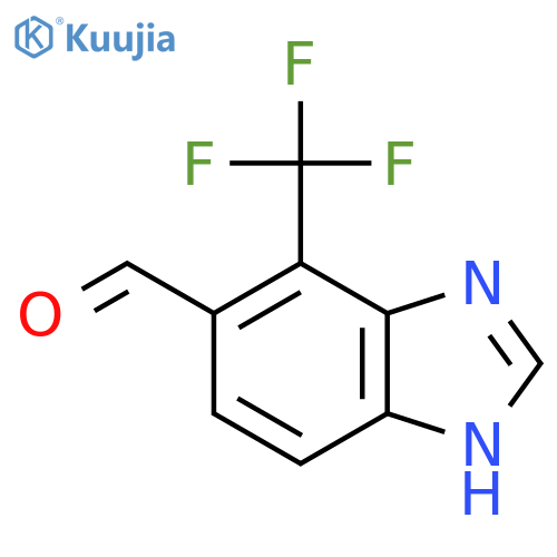 5-Formyl-4-trifluoromethyl-1H-benzimidazole structure